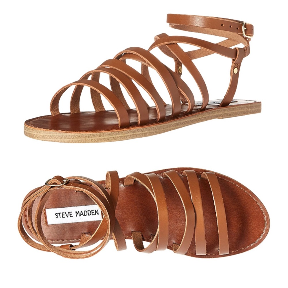 Steve Madden | new Galea flat sandal leather 6 - Picture 2 of 7